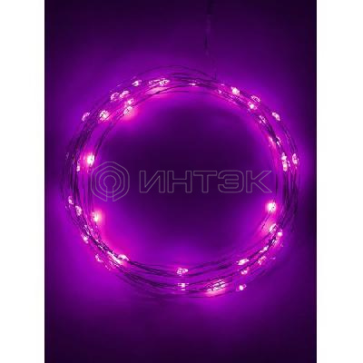 Гирлянда светодиодная "Нить" 5м 50LED сирен. свет АА ЭРА Б0047961 изображение, фото