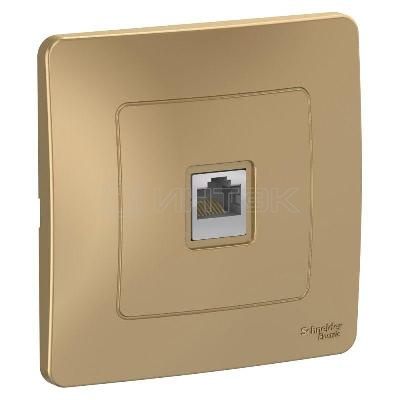 Розетка компьютерная 1-м СП Blanca RJ45 кат.5E титан Systeme Electric BLNIS045004 изображение, фото