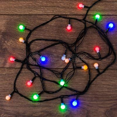 Гирлянда светодиодная "Цветные Шарики" 2.8м 20LED мультиколор 2Вт IP20 Neon-Night 303-060 изображение, фото