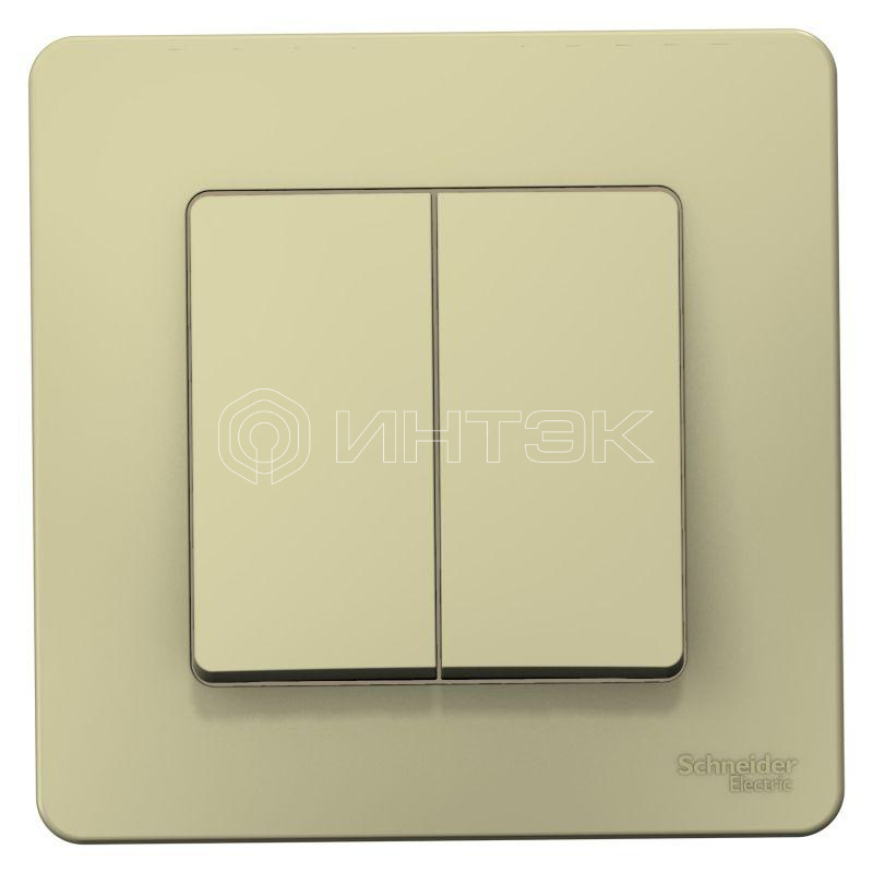 Выключатель 2-кл. СП Blanca 10А IP20 (сх. 5) 250В беж.  Systeme Electric BLNVS010507 изображение, фото