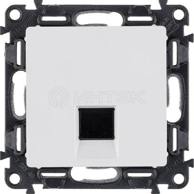 Розетка компьютерная 1-м Valena Life RJ45 кат.5E UTP с лицев. панелью механизм бел. Legrand 753440 изображение, фото