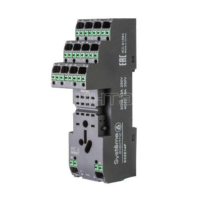 Розетка для реле 2/4СО 12/6А separated Systeme Electric SXZE14P изображение, фото