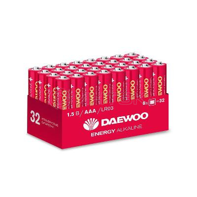 Элемент питания алкалиновый AAA/LR03 1.5В Energy Alkaline 2021 Pack-32 (уп.32шт) DAEWOO 5030084 изображение, фото