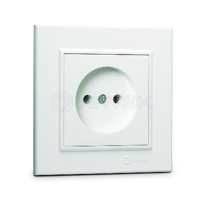 Розетка б/з (Керамика) СП Karea 16А IP20 бел. Makel 56001002 изображение, фото