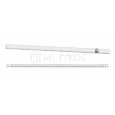 Лампа светодиодная LED-T8-П-PRO 20Вт трубчатая с двухсторонним цоколем прозрачная 6500К холод. бел. G13 2000лм 230В 1200мм неповоротн. IN HOME 4690612031002 изображение, фото