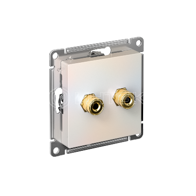 Розетка аудио 2-м AtlasDesign жемчуж. Systeme Electric ATN000487 изображение, фото