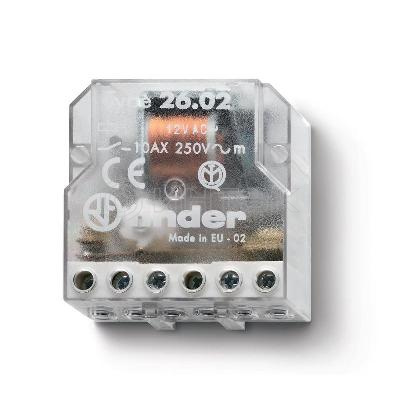 Реле шаговое электромеханич. 2NO 10А 2 состояния AgNi 230В AC монтаж в коробке IP20 FINDER 260282300000 изображение, фото