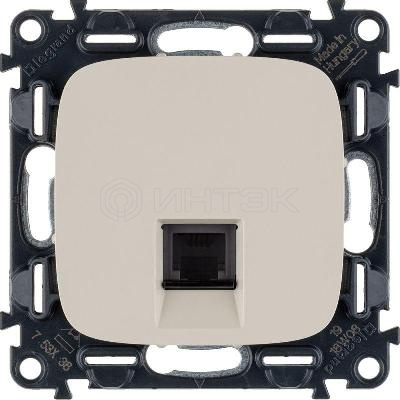 Розетка телефонная 1-м Valena Allure RJ11 с лицев. панелью механизм сл. кость Legrand 753838 изображение, фото