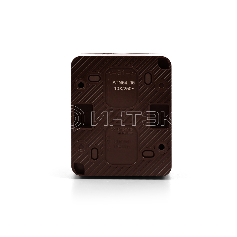 Выключатель кнопочный 1-кл. ОП AtlasDesign PROFI IP54 10AX корич. Systeme Electric ATN546015 изображение, фото