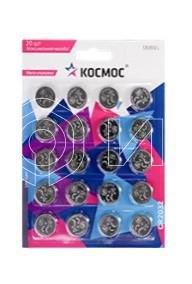 Элемент питания литиевый CR2032 20хBL (уп.20шт) КОСМОС KOC2032BL20 изображение, фото