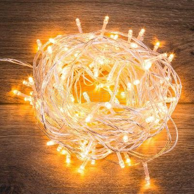Гирлянда светодиодная "Твинкл Лайт" 15м 120LED тепл. бел. 6.9Вт IP20 провод ПВХ прозр. Neon-Night 303-196 изображение, фото