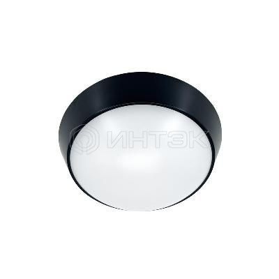 Светильник светодиодный WP 15 C 18W OP 840 D220 BK 220х80мм 18Вт 4000К IP65 ЖКХ круглый пылевлагозащ. черн.  15071524505 изображение, фото