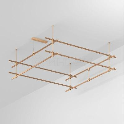 Трек ART-APRIORI-QUADRAT-2-ROD-400-2000х2000 GD IP20 метал. Arlight 048548 изображение, фото