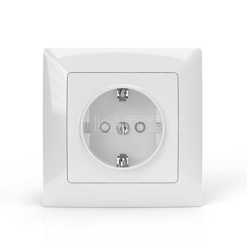 Розетка 1-м СП AVA 16А IP20 с заземл. защ. шторки в сборе бел. TOKOV ELECTRIC TKL-AV-R1FZSF-C01 изображение, фото