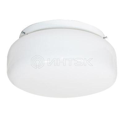Светильник НПО 22-2х60-210 "Таблетка" d260 2х60Вт E27 IP20 опал Элетех 1005150220 изображение, фото