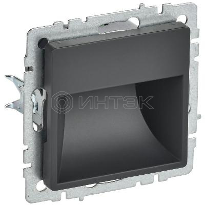 Подсветка светодиодная BRITE встраив. ПЛ20-БрГ механизм графит IEK BR-FL20-K53 изображение, фото