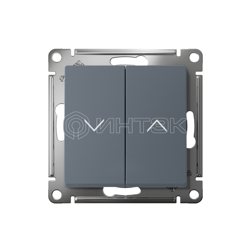 Выключатель для жалюзи 2-кл. AtlasDesign 10А механизм грифель Systeme Electric ATN000719 изображение, фото