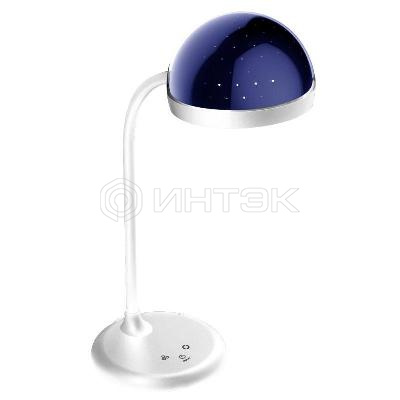 Светильник настольный KD-828 C01 LED 6.5Вт 230В 360лм сенс.рег.ярк .CCT RGB-ночник "Звездн. небо" бел. Camelion 13006 изображение, фото