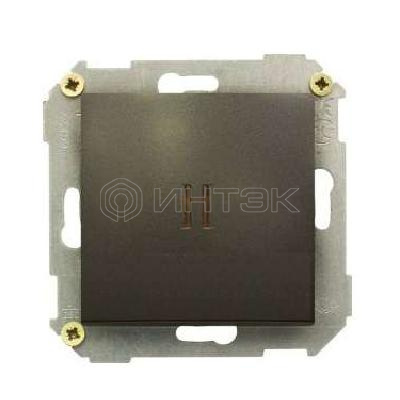 Выключатель 1-кл. СП Simon 34 10А IP20 с подсветкой механизм графит Simon 34104-038 изображение, фото