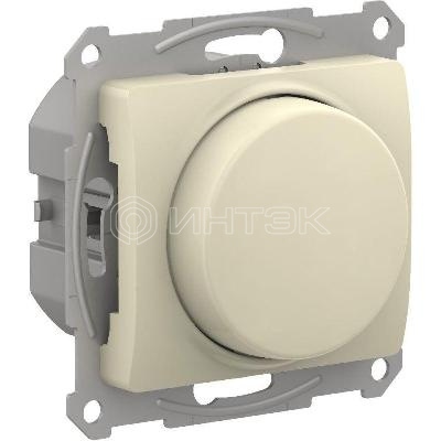 Светорегулятор поворотно-нажимной Glossa 400Вт механизм беж. Systeme Electric GSL000223 изображение, фото