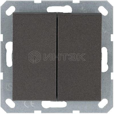 Кнопка 2-кл. 10А IP20 с переключающим контактом механизм мокко Jasmart G3020Z изображение, фото