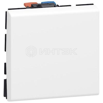 Выключатель 1-кл. 2мод. СП Mosaic 10А IP31 250В 10AX механизм бел. Legrand 077010 изображение, фото