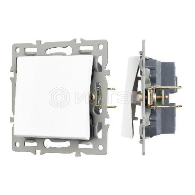 Механизм выключателя одноклавишный проходной SWT-MKP1-PL-WH (250В 16А) Arlight 043714 изображение, фото