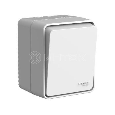 Выключатель кнопочный 1-кл. ОП AtlasDesign PROFI IP54 10АХ сер. Systeme Electric ATN543015 изображение, фото
