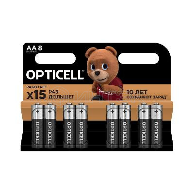 Элемент питания алкалиновый AA/LR6 (блист. 8шт) Basic Opticell 5051008 изображение, фото