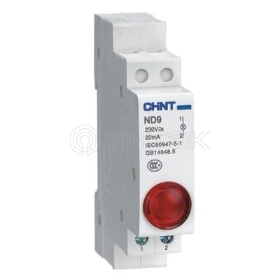 Индикатор ND9-1/r AC/DC 230В (LED) (R) красн. CHINT 594113 изображение, фото