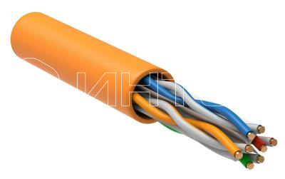 Кабель витая пара U/UTP кат.6A 4х2х23AWG LSZH оранж. (305м) ITK LC1-C6A04-127-P изображение, фото