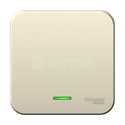 Выключатель 1-кл. ОП Blanca 6А IP20 (сх. 1) 250В с подсветкой с изолир. пластиной молочн. Systeme Electric BLNVA061112 изображение, фото