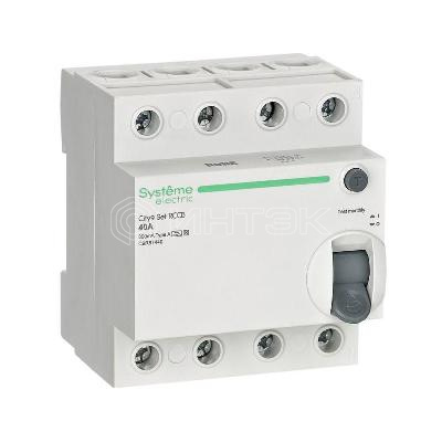 Выключатель дифференциального тока City9 Set 4п 40А 300мА A-S 400В Systeme Electric C9R87440
