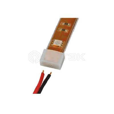 Зажим изолирующий UCW-H10 WHITE 020 POLYBAG для светодиодной ленты 5050 с отв. для проводов 10мм бел. силикон (уп.20шт) Uniel 06679 изображение, фото