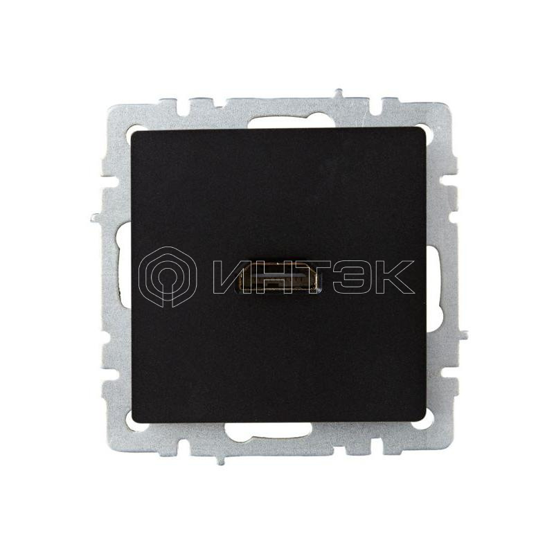 Розетка СП BRITE HDMI РHDMI-0-БрЧ механизм черн. IEK BR-H10-K02 изображение, фото
