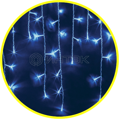 Гирлянда светодиодная "Бахрома" 93 643 NGF-D021-02 2х0.5м 100LED B IP44 эффект мерцания TR Navigator 93643 изображение, фото