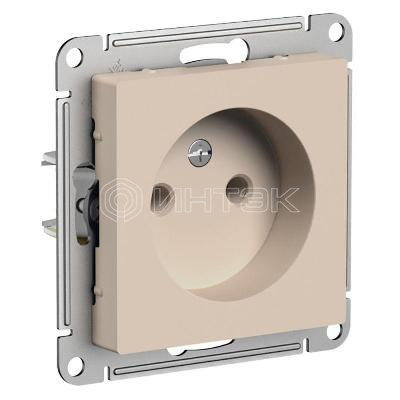 Розетка AtlasDesign 16А без заземл. без шторок механизм песочн.  Systeme Electric ATN001241 изображение, фото