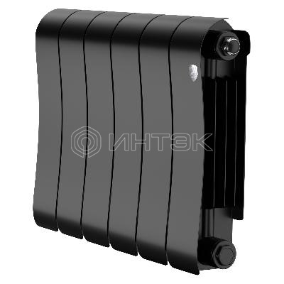 Радиатор биметаллический Royal Thermo Infinity 300 Noir Sable - 6 секц. изображение, фото