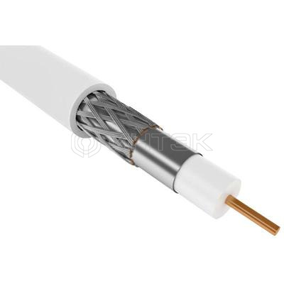 Кабель коаксиальный RG59 CCS 75Ом FPE PVC бел. (300м) GENERICA CC1-R5F1-111-300-G изображение, фото