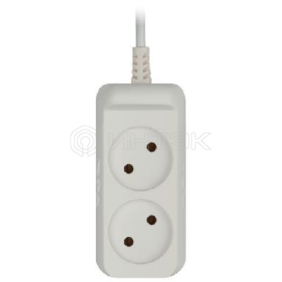 Удлинитель 2х5м без заземл. 6А IP20 UX(6)-2-5m ПВС 2х0.75 бел. Эра Б0038566 изображение, фото