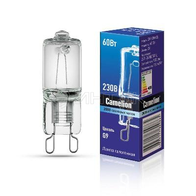 Лампа галогенная 60Вт капсула G9 3000К 240В прозр. Camelion 5555 изображение, фото