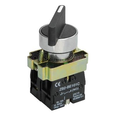 Переключатель LAY5-BJ25 на 2 полож. 1НО+1НЗ черн. I-O дл. ручка KARAT IEK BSW70-BJ-2-K02 изображение, фото