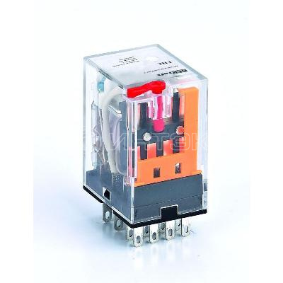 Реле промежуточное ПР-102 3А 230В AC 4 конт. с LED-индикацией и TEST фукц. DEKraft 23831DEK изображение, фото