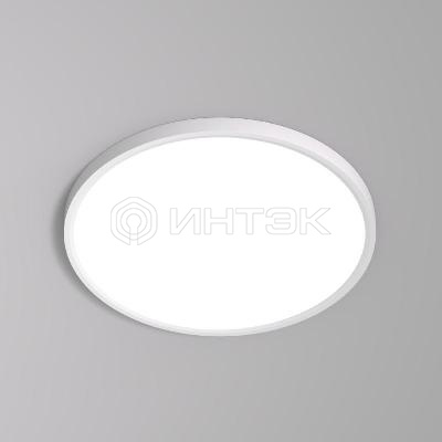 Светильник THIN 36Вт 3000К/4000К/6500К IP40 накладной переключатель цветовой температуры на корпусе полимер бел. DENKIRS 764386 изображение, фото