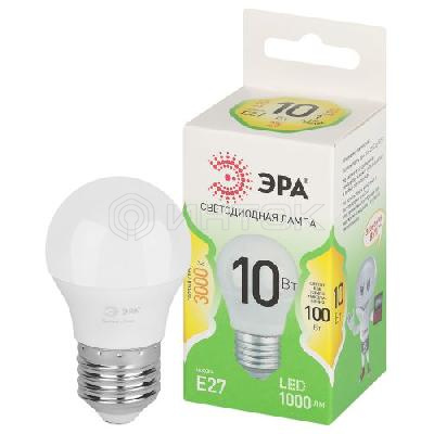 Лампа светодиодная GREEN LINE P45-10W-830-E27 GL 10Вт шар 3000К свет тепл. E27 Эра Б0066977 изображение, фото