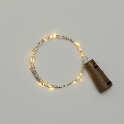 Гирлянда светодиодная "Роса" 2м 20LED тепл. бел. 0.1Вт IP20 с пробкой элементы питания 3хLR44 (в компл.) Neon-Night 302-026 изображение, фото