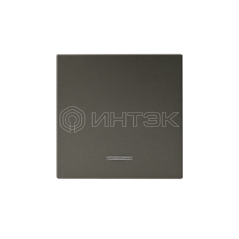 Выключатель кнопочный 1-кл. ArtGallery 10А с подсветкой механизм мокко Systeme Electric GAL000616 изображение, фото