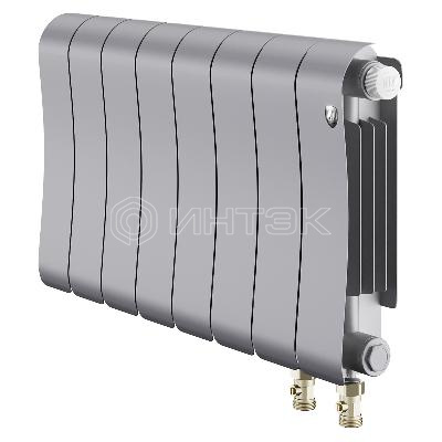 Радиатор биметаллический Royal Thermo Infinity 300 Silver Satin VR80 - 8 секц. изображение, фото