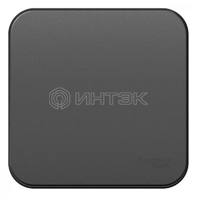 Переключатель проходной 1-кл. ОП Blanca 10А IP20 (сх. 6) 250В с изолир. пластиной антрацит  Systeme Electric BLNVA106016 изображение, фото