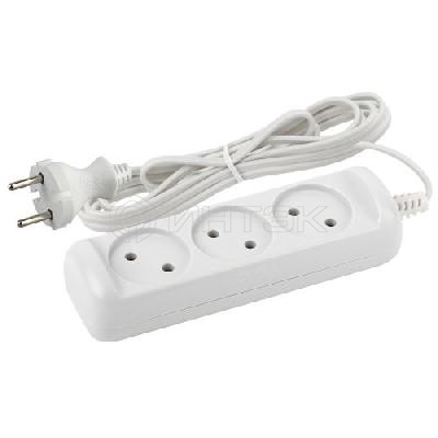 Удлинитель 3х5м без заземл. 6А IP20 UX-3-5m 1.3кВт ШВВП 2х0.75 Эра Б0035749 изображение, фото